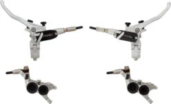 HOPE Tech 4 V4 V+h Set Scheibenbremse Mit Kunststoffleitung -Abus Fahrrader Geschaft 456869