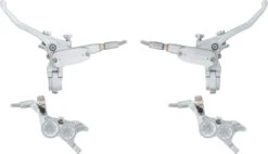 HOPE Tech 4 V4 V+h Set Scheibenbremse Mit Stahlflexleitung -Abus Fahrrader Geschaft 459498