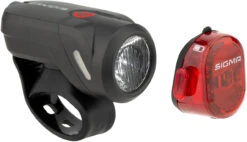 Abus Tresor 1385 Schloss + Sigma StVZO Beleuchtungsset Safe & Secure Bundle -Abus Fahrrader Geschaft 460805