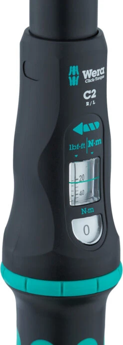 Wera Click-Torque C 2 Push R/L Drehmomentschlüssel 20-100 Nm 11 Wera Click-Torque C 2 Push R/L Drehmomentschlüssel 20-100 Nm -Abus Fahrrader Geschaft 479309